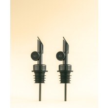 Özbience 2'li Paslanmaz Çelik Yağdanlık ve Şişe Ucu Servis Aleti