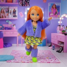 Değirmen Grup Moda Ikonu Bebek Figür 13 cm  - Turuncu Saçlı Neon Şıklık (Lisinya)