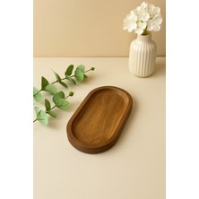 Özbience Ahşap Çok Amaçlı Sunum Standı 24X10 Cm, Çerezlik, Kahvelik, Sabunluk