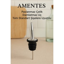 Özbience Metal Şişe Ucu Servis Aparatı Damlalık Yağdanlık Tapa Mantar