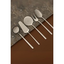 Özbience Modern 5 Parça Çelik Servis Seti, Şıklık ve Fonksiyonellik Bir Arada
