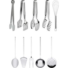 Özbience 10 Parça Mutfak Seti, Servis ve Pişirme Araçları, Pratik ve Şık Tasarım