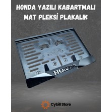 Honda Kabartmalı Motosiklet Pleksi Plakalık Altı Dayanıklı Mat ve Parlak Pleksi Özel ÜRETIM(15X25 Cm) Cybill Store