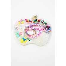 Royaleks Hobi Takı Tasarım Seti Boncuk Harf Gülen Surat Temalı Klipsli Full Set