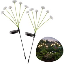 Go İthalat 2 Adet Plastik Mantar Solar Bahçe Lambası - Güneş Enerjili LED Dış Mekan Aydınlatma, Otomatik Sensörlü Dekoratif Bahçe Işığı (5473)