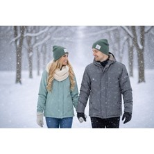 Umel Tekstil 14 Şubat Sevgililer Günü'ne Özel Bere Kalp Detaylı Kaşkorse Çift Kat İki Adet