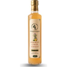 Fermenterra Biberiye Limon Sirkesi 500 ml – Doğal Fermente, Filtresiz