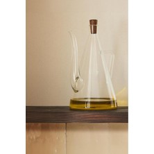 Özbience Şeffaf Borosilikat Cam Yağdanlık ve Sirkelik 500 Ml, Şık ve Dayanıklı Tasarım