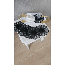 Özbience 6'lı Şık Güpür Tül Peçete Seti, Zarif Sunum Için Mükemmel