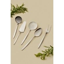 Özbience Paslanmaz Çelik 5 Parça Servis Seti, Şık ve Dayanıklı Tasarım