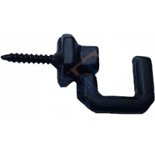 FRY Vidalı Kanca, Askı Büyük - 15X23MM, Siyah - 100 Adet