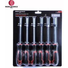 Worldforce World Force - Lokmalı Tornavida Seti 6 Parça Crv (6,7,8,10,11,13MM)