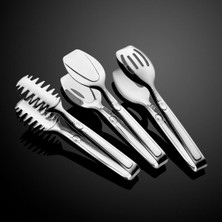 Özbience Şık Paslanmaz Çelik Maşa Seti 3’lü, Dayanıklı ve Kullanışlı Mutfağınız Için