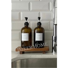 Özbience Ahşap Sunum Tahtası, Mutfak Düzenleyici ve Yağlık Seti