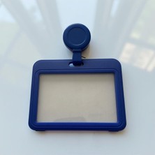 Stormistoretr Mavi Yoyo Premium Mavi Yatay Yaka Kartı Çerçeveli Kart Koruyucu