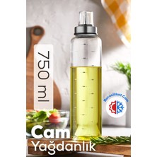 Özbience Pratik Borosilikat Cam Yağlık Sirkelik 750 Ml, Şık ve Kullanışlı Tasarım