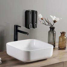 Dln Shop 2 Adet 350 ml Sabun Dispenseri Duvara Monte Duş Şampuanlık Sıvı Sabun Banyo Tuvalet D-34