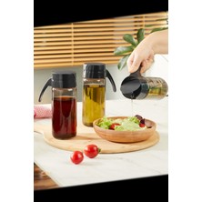 Özbience Pratik Açılır Kapaklı 3'lü Cam Yağlık ve Sirkelik Seti