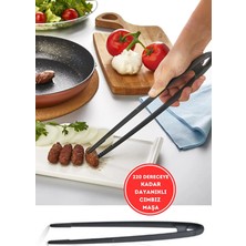 Özbience Pratik Yanmaz Yapışmaz Sert Plastik Cımbız Maşa 220°C Dayanıklı