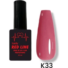Lady Red Line Kalıcı Oje 10 ml K33