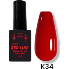 Lady Red Line Kalıcı Oje 10 ml K34