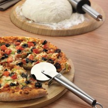 Özbience Paslanmaz Çelik Pizza Dilimleyici, Pratik ve Dayanıklı Mutfak Gereci