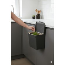 Ny Home Askılı Fonksiyonel Çöp Kutusu 8lt.gri