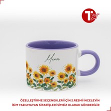 Bir Tasarım Ayçiçekli Isimli Sweet Fincan