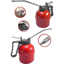 Özbience Endüstriyel Kırmızı Metal Yağdanlık 500CC, Dayanıklı ve Şık Tasarım