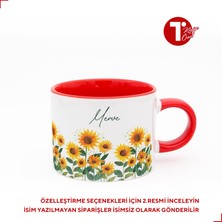 Bir Tasarım Ayçiçekli Isimli Sweet Fincan