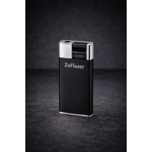 Zeflazer Hediyelik Kişiye Isme Özel Modern Tasarımlı Siyah Metal Çakmak