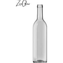 Özbience Şarap Cam Şişe 750 Ml, Yağ Yağdanlık, Şık ve Hafif Tasarım