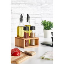 Özbience 2'li Yağlık ve Sirkelik, Baharatlık Seti, 250 Ml, Şık ve Pratik Kullanım