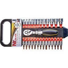 Ülkü 27 Parça 1/4ınç Altı Köşe Cr-V Bıts ve Lokma Setı