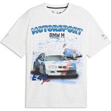 Puma Bmw Mms Sportswear Grphc Tee Erkek Günlük Tişört 63488802 Beyaz