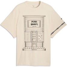 Puma Swish N  Ink Tee Iı Erkek Basketbol Tişörtü 63465901 Krem