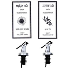 Özbience Kapaklı Şişe Ucu Servis Aparatı, Damlalık ve Yağdanlık Tıpa Seti