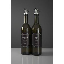 Özbience 2'li Amber Cam Yağdanlık Seti, 750 Ml, Damlatmaz, Sudan Etkilenmez
