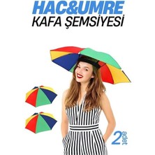 Marsilyan Hac Umre Kafa Şemsiyesi Güneş Koruma Şemsiyesi 2 Adet