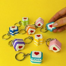 Printmagictr Sevgililer Günü Anahtarlık Sevgi Mesajı (3 Adet Farklı Renkler)