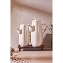 Özbience Pumpkin Porselen 2'li Çok Amaçlı Yağlık ve Sirkelik Seti