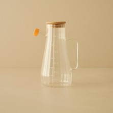 Özbience Bambu Kapaklı Yağlık 1000 Cc, Şık ve Doğal Mutfak Aksesuarı