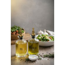 Özbience Iki Parça Cam Yağdanlık Seti, 500ML, Şık ve Kullanışlı Tasarım