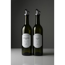 Özbience 2'li Cam Yağdanlık Seti, 750 Ml, Damlatmaz, Sudan Etkilenmez, Şık Tasarım