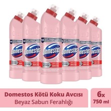 Domestos Beyaz Sabun Ferahlığı Çamaşır Suyu 6 x 750 ml