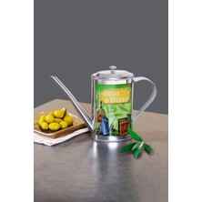 Özbience Paslanmaz Çelik 500 ml Yeşil Yağdanlık, Şık ve Dayanıklı Tasarım