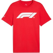 Puma F1 Ess Logo Tee 180G Erkek Günlük Tişört 63326403 Kırmızı