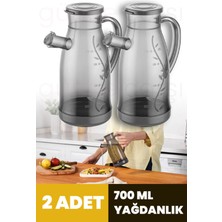 Özbience Pratik 700 ml Plastik Yağlık, Sirkelik ve Sosluk Seti, Şık ve Kullanışlı