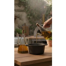 Özbience 2'li 500ML Şeffaf Cam Yağdanlık ve Sirkelik Seti, Şık ve Dayanıklı Tasarım