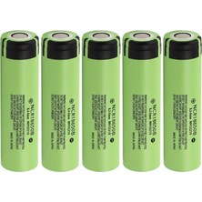 Panasonic NCR18650B 3400 Mah 3.7 V Li-Ion Şarj Edilebilir Pil 5 Li